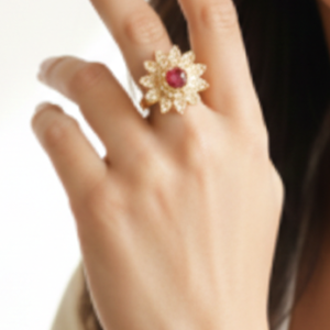 The "Rubina" Bloom Statement Ring