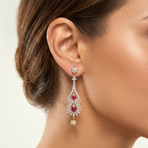 Ruby Chandelier Drop Earrings