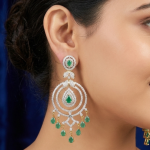 Emerald Green Chandelier Earrings