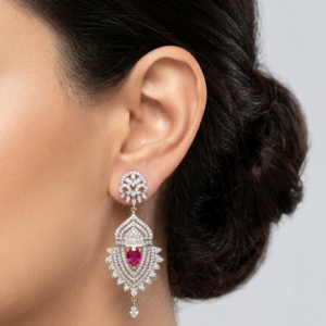 Citrine and Diamond Chandelier Earring