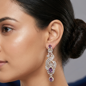 Champagne Citrine Chandelier Earrings