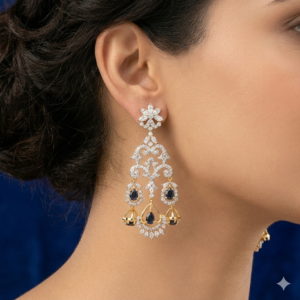 Black Onyx Chandelier Earrings