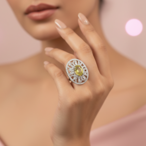 The Celestial Halo Statement Ring