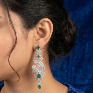 Emerald Green Chandelier Earrings