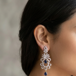 Black Onyx Chandelier Earrings